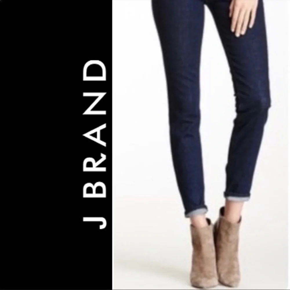 EUC J BRAND sz26 cropped “the skinny” Jeans in “”ink” excellent condition! - Picture 2 of 7